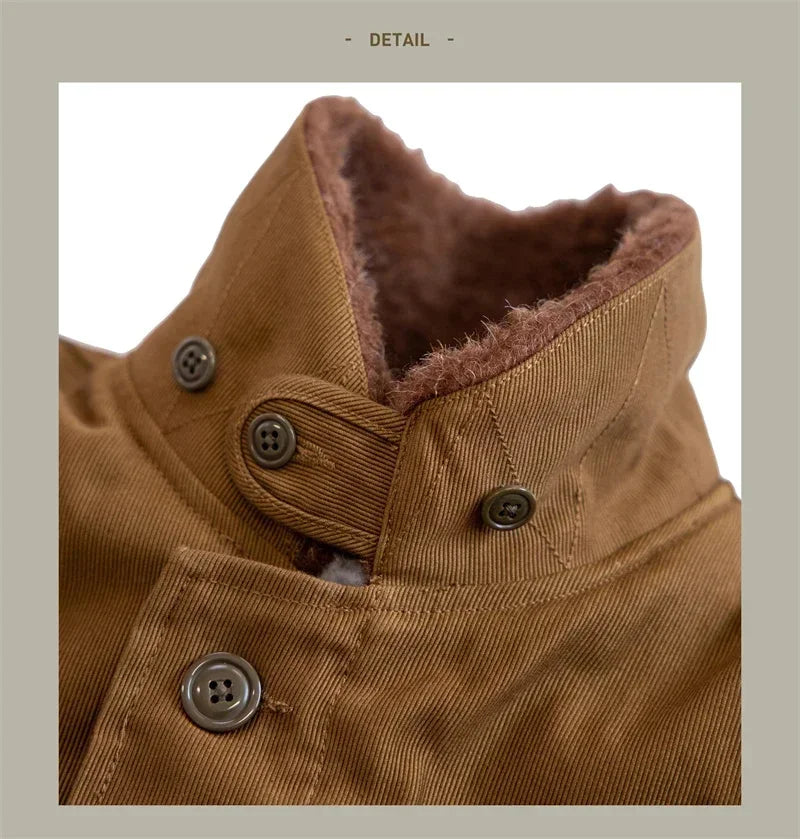 N-1 Red Tornado Naval Deck Jacket Jungle Cloth Shell Alpaca Lined Coat Men Vintage Workwear 2026ss design