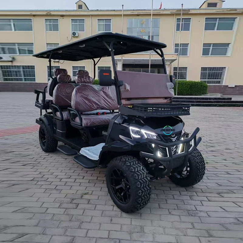 High Performance New Road 6 Wheel Drive Street Legal Club Car Electric Golf Cart Buggy 30-50Km/h Front Disc Brakes80-100km Range