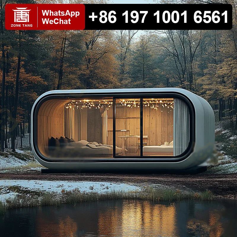 Frame Steel Living Capsule Homes Hot Selling Modular Prefab Home Luxury Modern Outdoor Prefabricated Capsule House 2 Bedroom