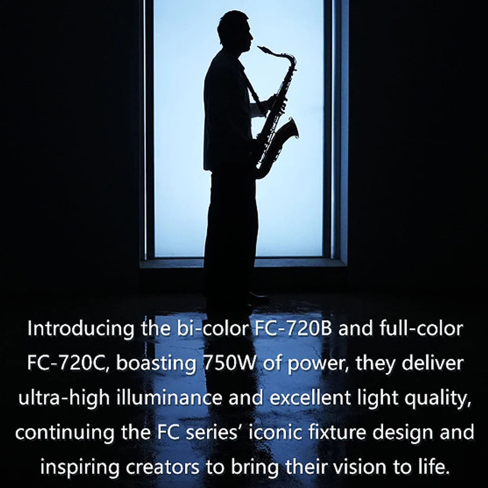 Nanlite FC-720B FC-720C LED Spotlight Wide CCT Range High Color Accuracy Built-in Special Effects for Filmmaking Video Studio