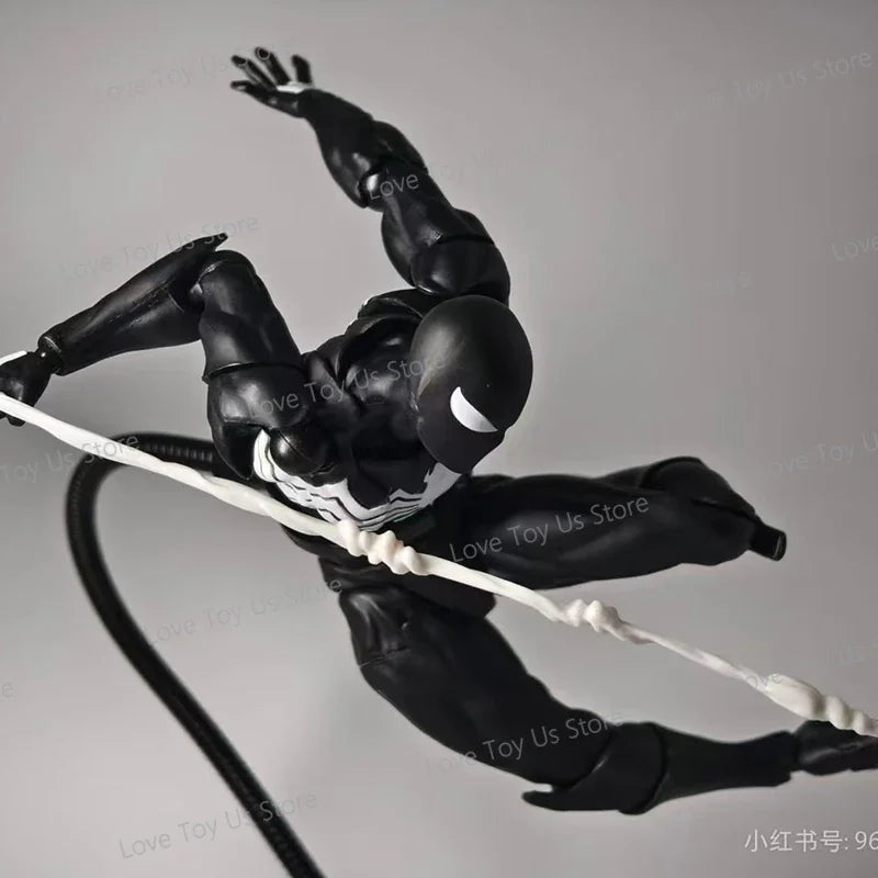 Mess Toys Spider-Man Symbiote Black Suit – Neighbor & Scarlet Spider Anime Action Figure – In Stock Gift Toy