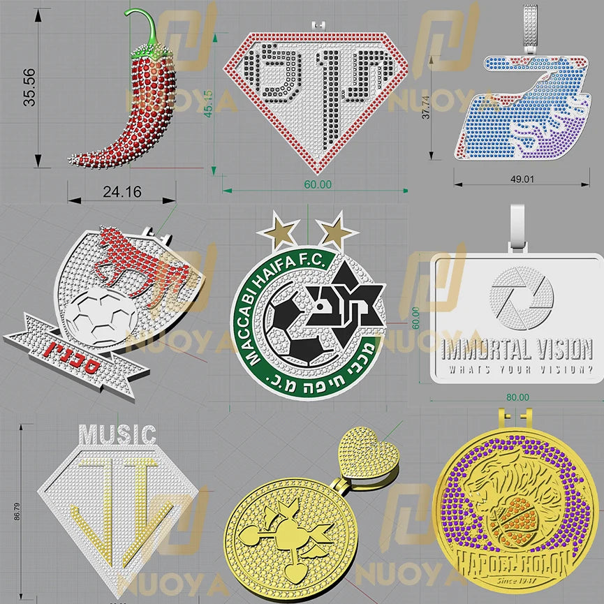 3D Pendant with Custom Design - Unique Personalized Necklace for Men and Women, Multiple Shapes and Symbol, Anniversary Gift