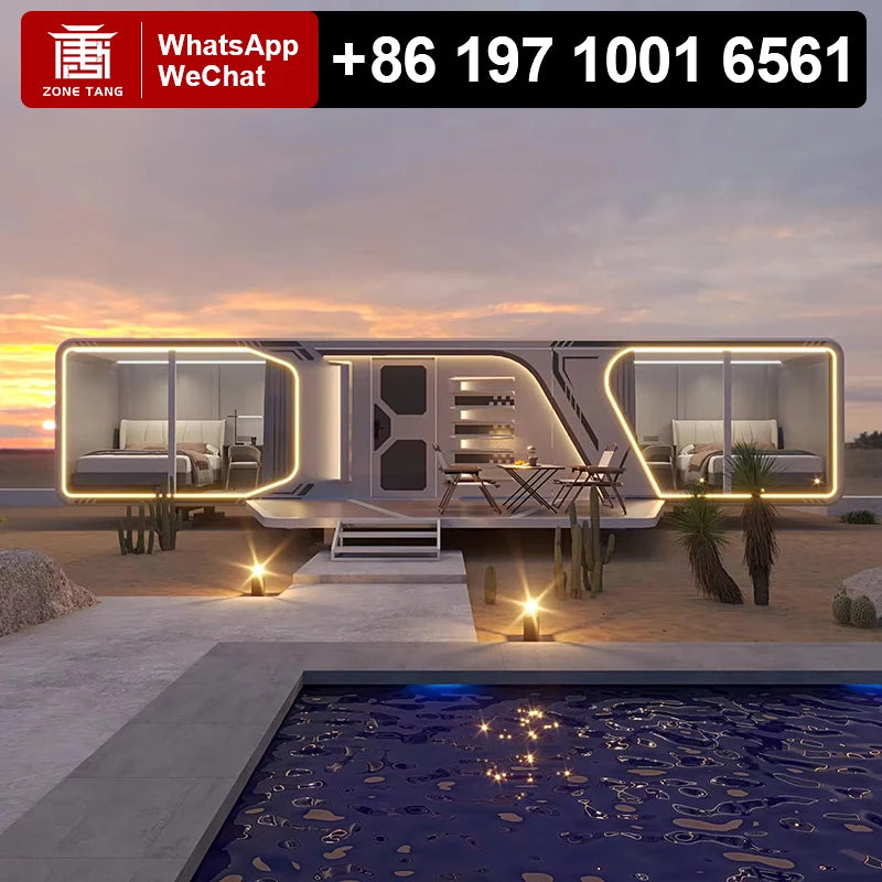 Thermal Insulation Mobile House Luxury Modern Modular Prefabricated Houses Living Capsule Homes Space Capsule Home Good Quality