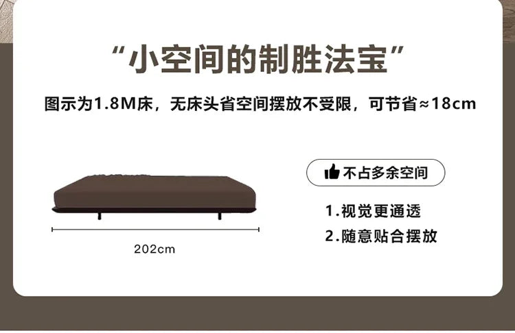 European Style Simple Bed Frame Double Storage Headboard Queen Bed Frame Full Size Nightstands Cama Moderno Lujo Home Furniture