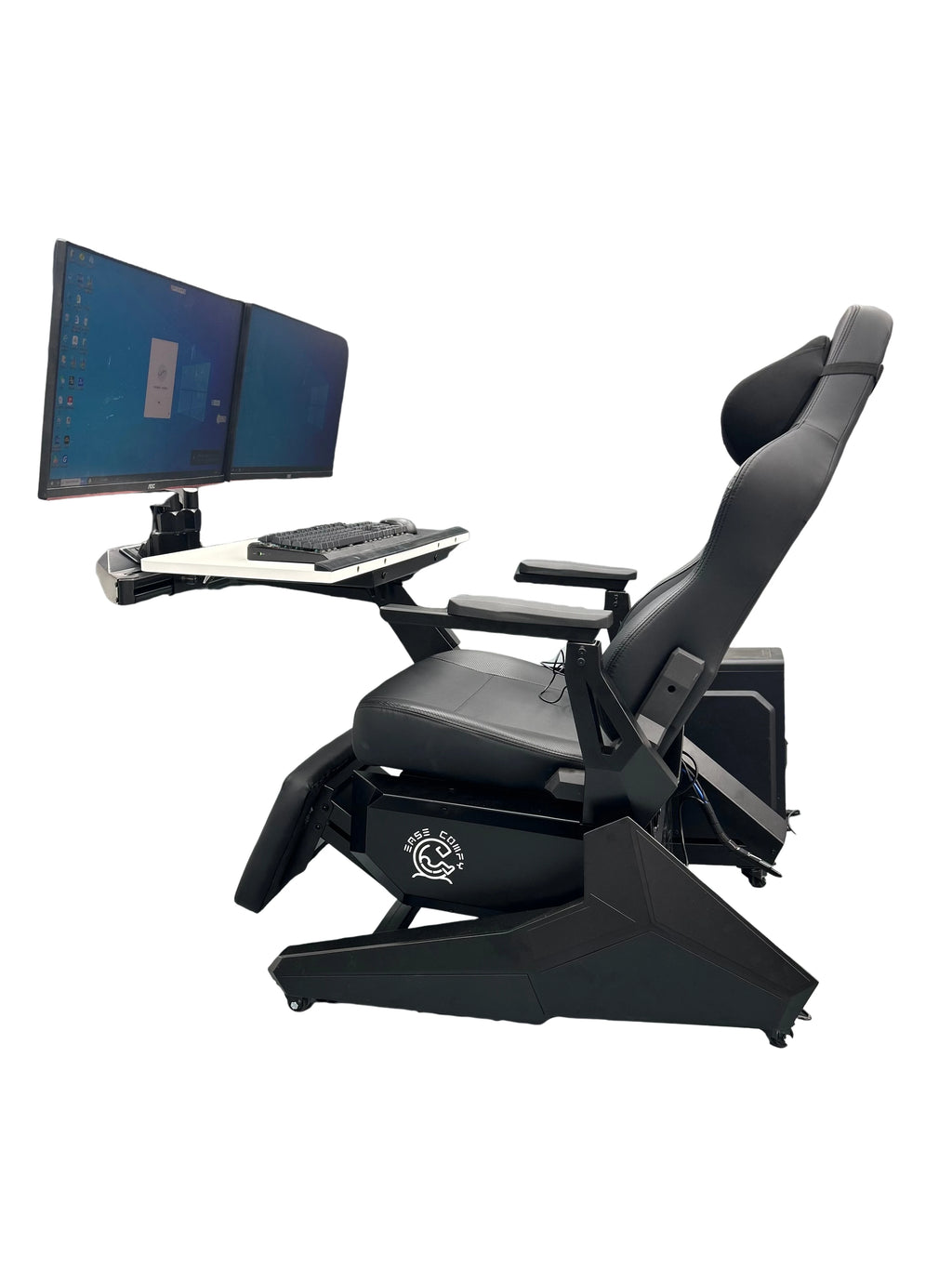 Cheap Comfortable Recline Computer Cockpit Zero Gravity Chair Ergonomic Chair Workstation for 1-2 Monitors
