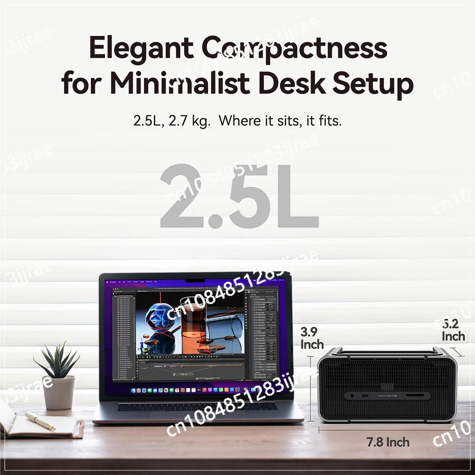 NVIDIA Geforce RTX 4060 Ti 16GB GDDR6 160W EGPU Graphics Card Expansion Dock with Thunderbolt Bolt 4/HDMI 2.1a/microphone