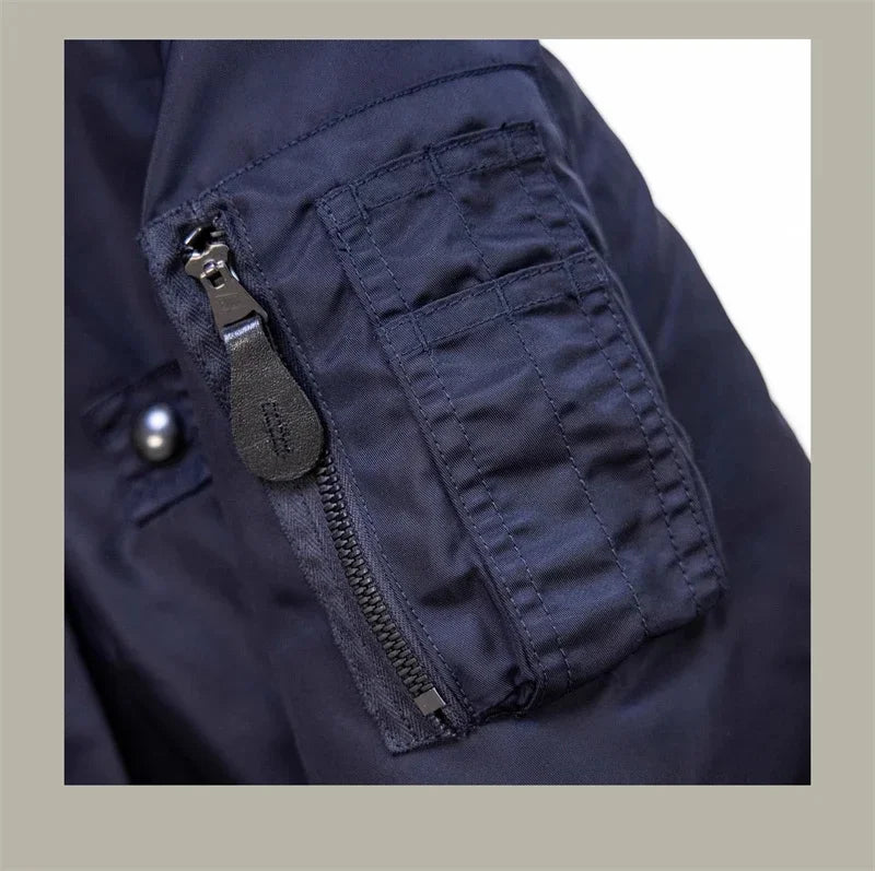 Flight Red Tornado B-15C Jacket Heavy Duty Wool Insulated Coat Winter Men Windbreaker With Fur Collar 2026ss design