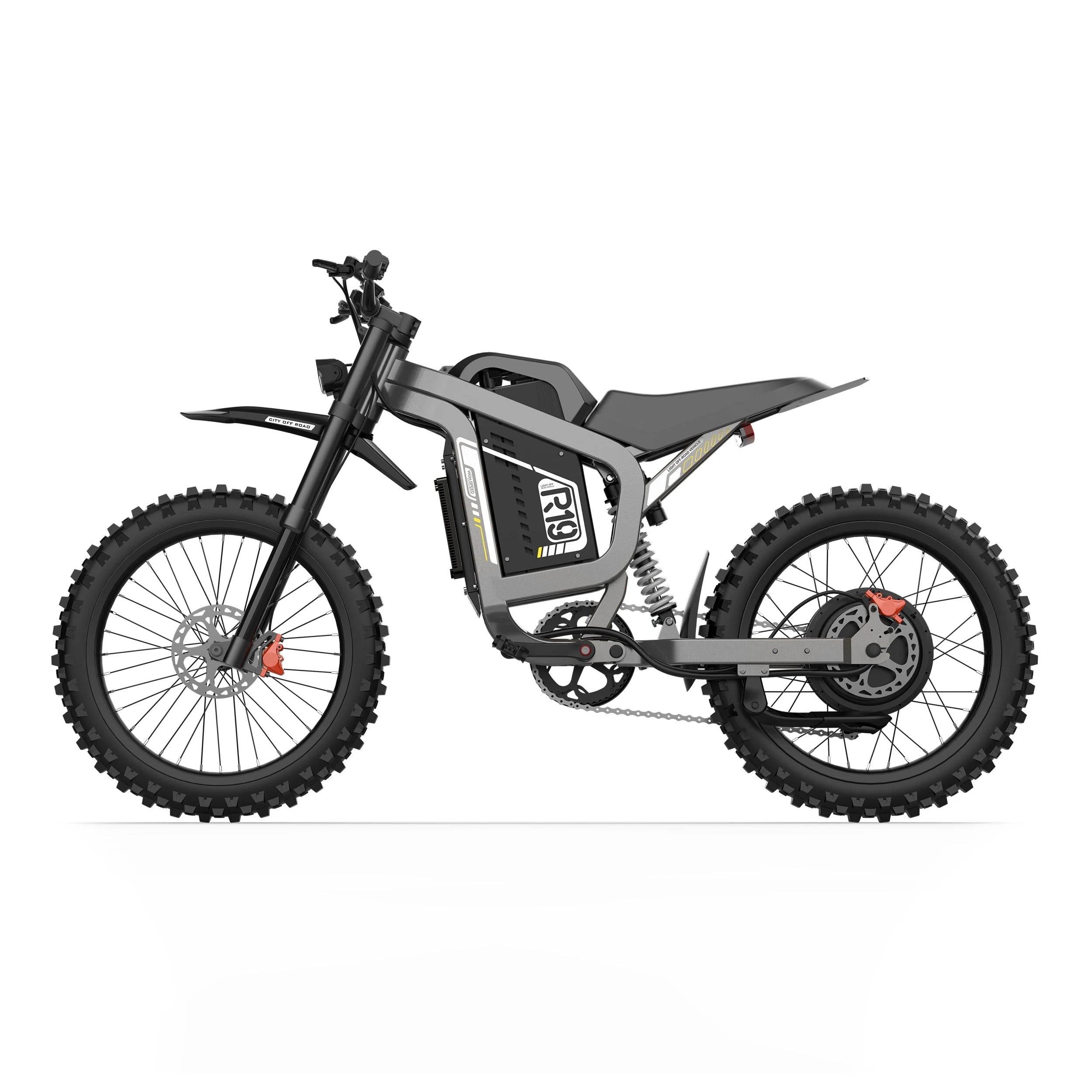 Saibaike R19 Adult off Road Electric Motorcycle City Bike 80km/h 3000W 72V 40Ah Aluminum Alloy Frame Dual Suspension