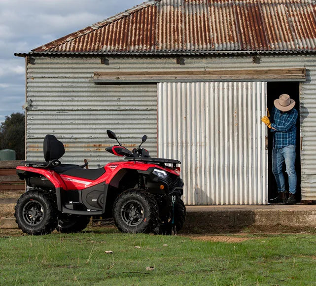 ForFactory Wholesale 4*4 Two-seater Adult All-terrain Off-road Vehicle CFMOTO 520L Four-wheel Motorcycle ATV/UTV