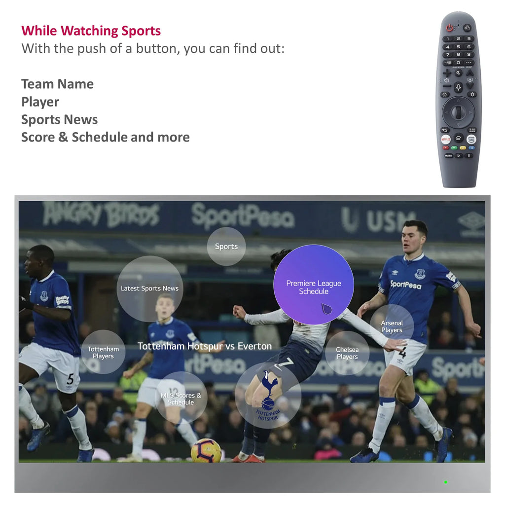 43 inches Smart LED Light Mirror TV Makeup Television Salon DTV Tuner Soulaca Living Room Decoration webOS System