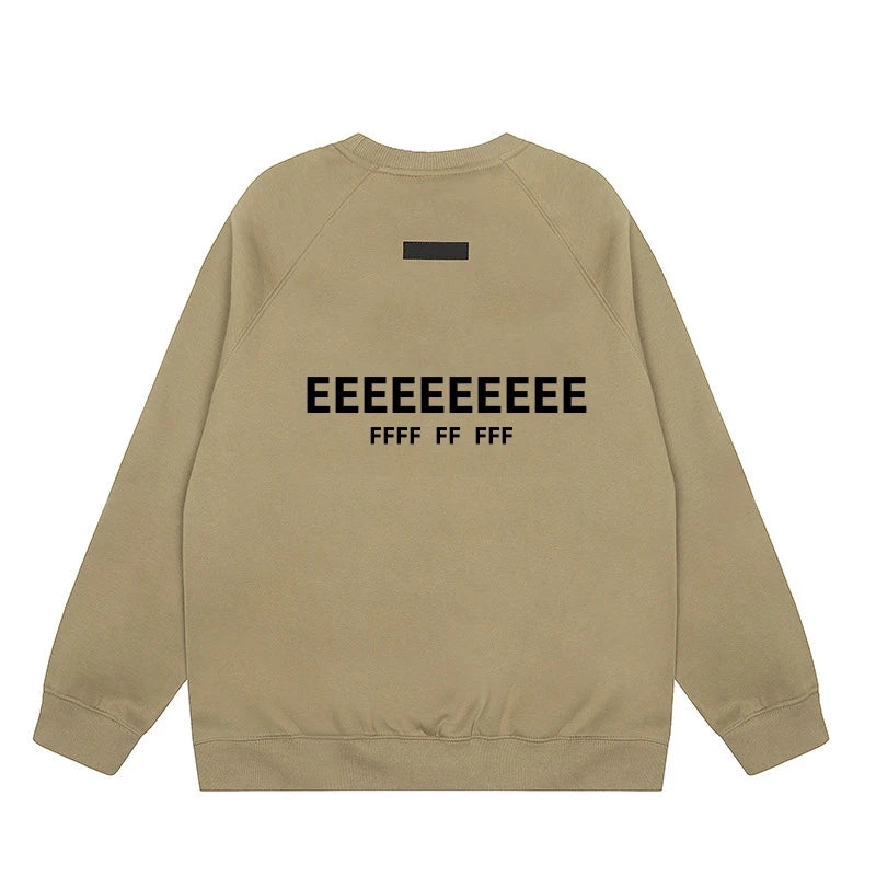 FW25 Double Line Jogging Set Men's Hoodies Luxury Design Front and Rear Silicone Letter Hoodies High Street Couple Pullover Set