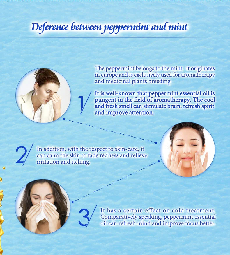 ARTISCARE 100% Peppermint Pure Essential Oil 10ml Deep Clean Pores and Black Head Cleansing Skin Relieve Tired and Headache