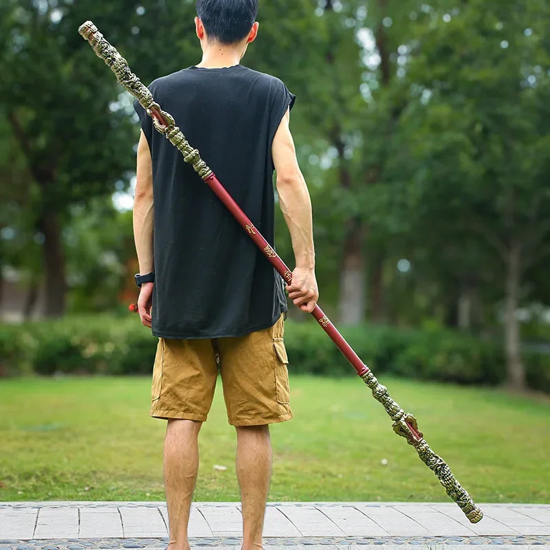 70inch PU Black Myth Wukong Cudgel Anime Cosplay Monkey King Sun Wukong Sword Real Size Japanese Katana Samurai Sabre Toy Gift