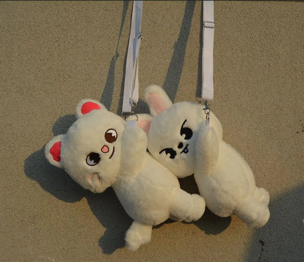 New SKZOO Stray Kids SKZ Fans Straykids POP up Week Plush Animal Crossbody Bag Children Adult Fans Gift K-POP Decoration