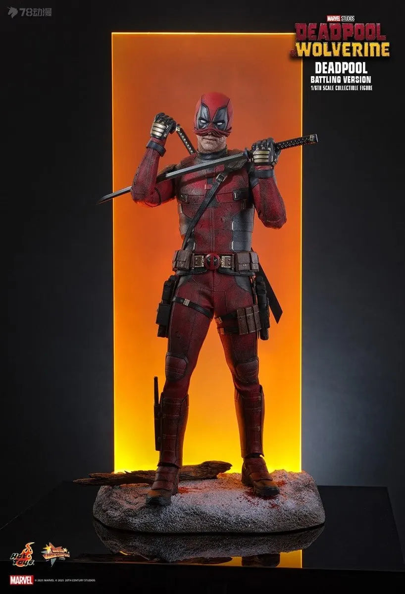 In Stock HOT TOYS MMS782 Deadpool BATTLING VERSION 1/6 Movable Model Collection Toys HT MMS 782 Deadpool & Wolverine Wade