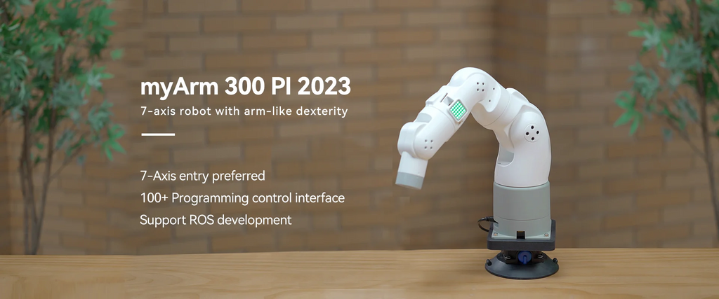 Elephant Robotics MyArm 300 PI 2023 - The Most Portable Desktop 7-Axis Robotic Arm