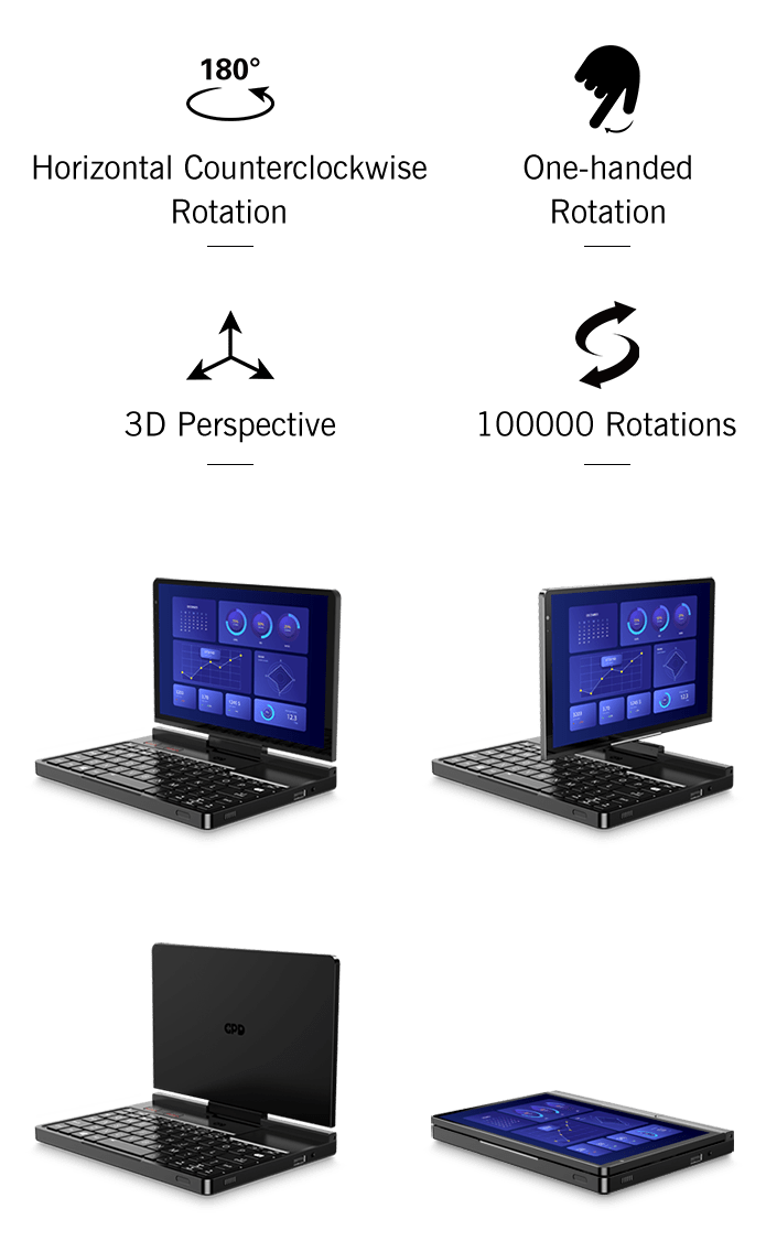 【Hot Sale】GPD Pocket4 2026 Latest AMD AI 9 HX 370/8840U 64GB 2TB NVMe 8.8" 2560×1600 144Hz 2-in-1 Laptop Tablet Palm Size MiniPC