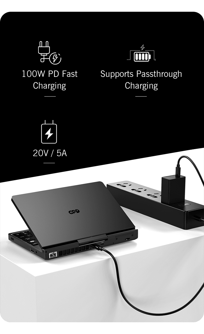 【Hot Sale】GPD Pocket4 2026 Latest AMD AI 9 HX 370/8840U 64GB 2TB NVMe 8.8" 2560×1600 144Hz 2-in-1 Laptop Tablet Palm Size MiniPC